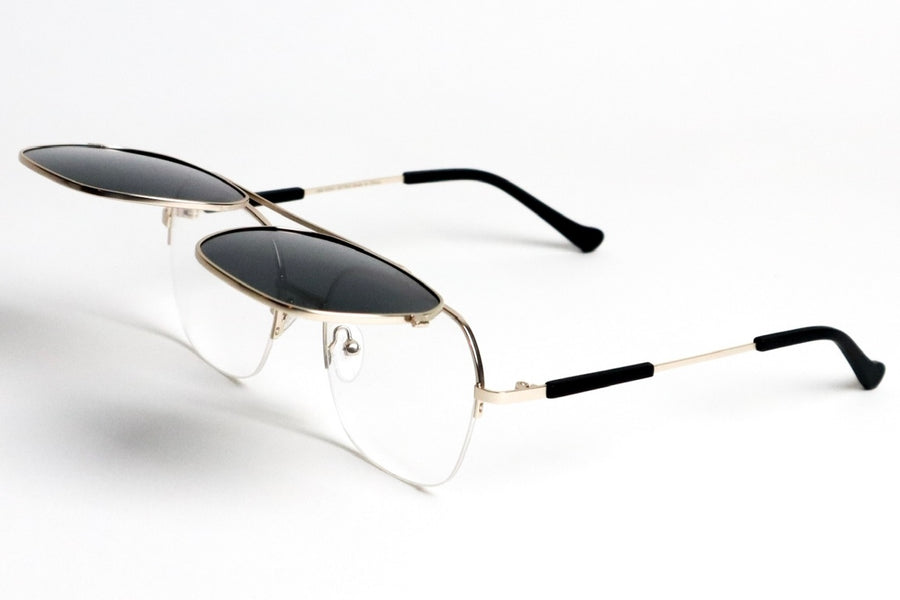 Eyeglass Frames Glasses With Flip Shades Buy Black Full Rim Cat